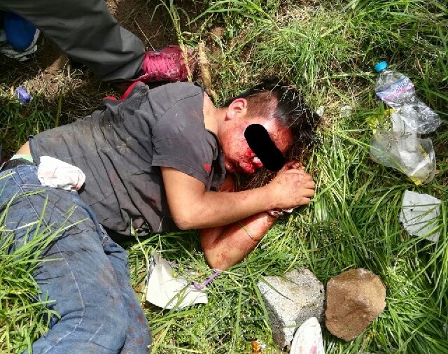 Intentan linchar a ladrón en San Pablo del Monte